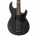 Yamaha BB734A 4 string electric bass guitar, Trans Matte Black Finish