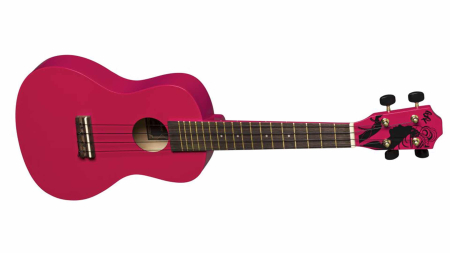 Baton Rouge Concert Ukulele Matte Red