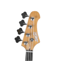 Jet JJB 300 Bass Guitar Gold, headstock