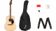 Fender California Standard Redondo Guitar Pack, Spruce Top, Black Pickguard, Natural