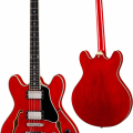 Eastman T386 Thinline Hollowbody with Kent Armstrong Humbuckers, red finish