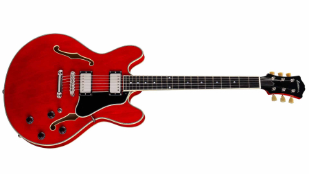 Eastman T386 Thinline Hollowbody with Kent Armstrong Humbuckers, red finish
