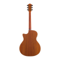 BROMO BAA2CE Grand Auditorium Cutaway Acoustic Electric Guitar with Preamp, rear view