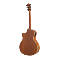 BROMO BAA2CE Grand Auditorium Cutaway Acoustic Electric Guitar with Preamp, rear view