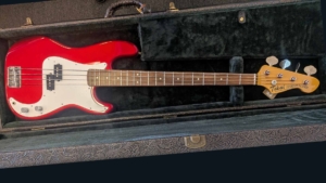 Tokai Vintage Series APB-97 'Hard Puncher' P-Style Electric Bass in Metallic Red finish