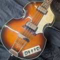 Hofner Contemporary Series Violin Bass, Antique Brown Sunburst finish, with Hard Case