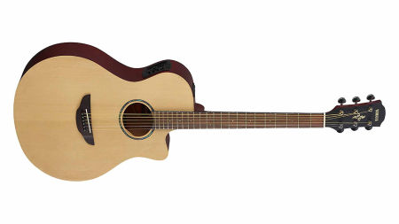 Yamaha APX600M thin-line with Cutaway & Pickup in natural satin finish