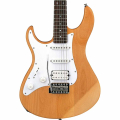 Yamaha Gigmaker Level Up Electric Guitar Pack, Yellow Natural Satin, left handed version