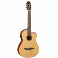 Yamaha NCX1C, nylon string acoustic electric guitar, natural finish, angle view