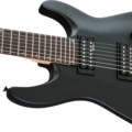Jackson JS Series Dinky Arch Top JS22-7 DKA HT, Electric Guitar, Satin Black Finish