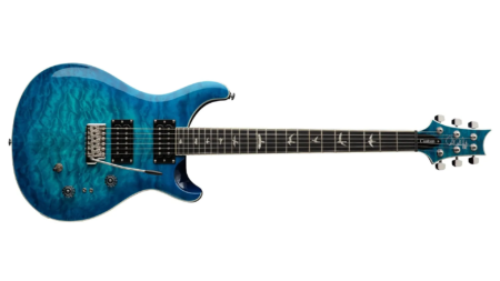 Paul Reed Smith SE Custom 24 08 Quilt, Lake Blue, Electric Guitar