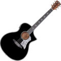 Bromo Guitar BAN4CE Acoustic Electric Guitar with pickup, gloss black finish
