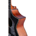 Bromo Guitar BAN4CE Acoustic Electric Guitar with pickup, gloss black finish