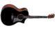 Bromo Guitar BAN4CE Acoustic Electric Guitar with pickup, gloss black finish