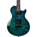 Schecter Solo-II Standard Electric Guitar, Ocean Blue Burl Burst