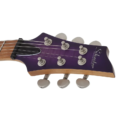 Schecter C-1 Standard Plus Transparent Purple Burst, Electric Guitar headstock