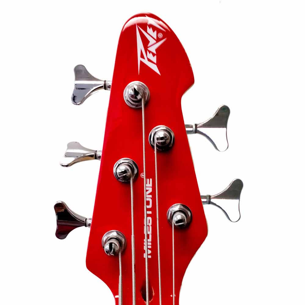 Peavey Milestone Series 5String Bass Guitar, Red Guitar World Online